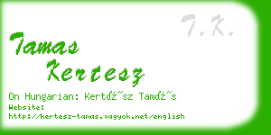 tamas kertesz business card